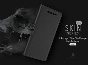 Luxury Smooth & Silky Skin Series PU Leather Wallet Flip Case Cover Folio for Google Pixel 2 - BLACK