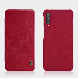 Samsung Galaxy A7 2018 Nillkin Qin Series Vintage Leather Flip Case Wallet Cover