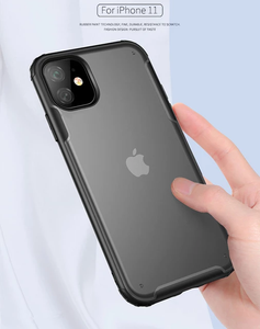 Henks® Luxury Frosted Cloudy Series Matte Case for iPhone 11 Pro/ 11 Pro Max.-BLACK-