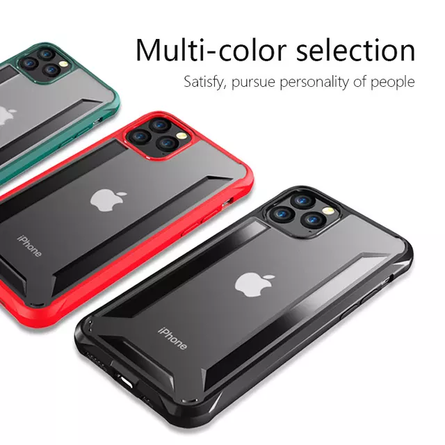 Luxury Hybrid Protection Heavy Duty Soft TPU+ Hard PC Clear Case