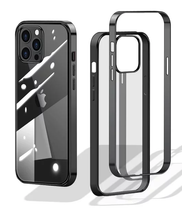 Load image into Gallery viewer, Luxury 2 Layer Anti Shock Clear PC Case with Electroplating for iPhone 13 Pro Max