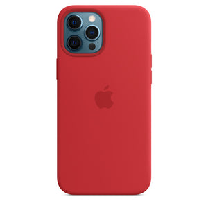 Official iPhone 12 Pro Max Liquid Silicone Logo Case with Magsafe Support