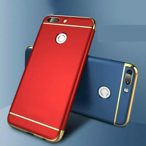 Luxury Chrome Electroplating Splicing 3 in 1 Hard Back Case for One Plus 5T