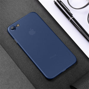 Premium Feather Series Paper Thin 0.2mm Protection Case Back Cover for Apple iPhone 7/8 - BLUE