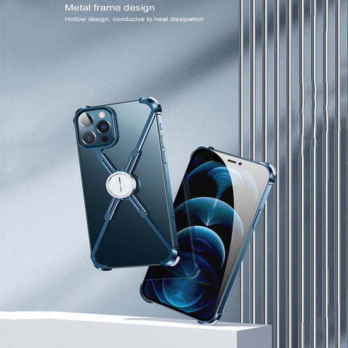 Premium Aluminium X Shape Bumper Frame Case for iPhone 13 Series