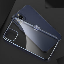 Load image into Gallery viewer, Premium Electroplated Glossy Look Square Silicon Clear Case For iPhone 13 Series