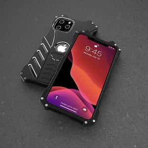 Batman Premium Luxury Metal Phone Case with Bat Stand for iPhone 12 Series