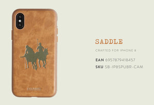Apple iPhone XS Max Luxury Santa Barbara Polo & Racquet Club Engraved Art Leather Back Case Cover