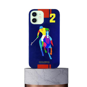 Premium Santa Barbara Polo Racquet Jockey TPU Scent Series Case For I phone 12 Series.