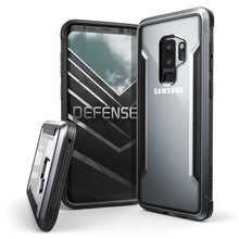 Load image into Gallery viewer, Samsung Galaxy S9 Plus Luxury Hybrid Anti Knock X-Doria Defense Shield Transparent Back Case Cover - BLACK