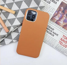 Load image into Gallery viewer, Luxury Edition Premium Leather Case with Metal Camera Ring for iPhone 13 Series