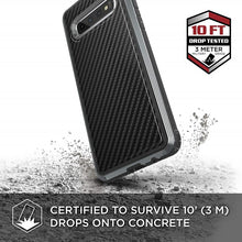 Load image into Gallery viewer, X-doria Defense LUX Carbon fiberMilitary Grade Drop Tested, Anodized Aluminum, TPU, and Polycarbonate Protective Case, S10 /S10 Plus.