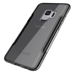 Samsung Galaxy S9 Luxury Hybrid Anti Knock X-Doria Defense Shield Transparent Back Case Cover - Black