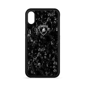 Apple iPhone X/XS Luxury Automobili Lamborghini D14 Marble Finish Glossy Surface Hard Back Case Cover