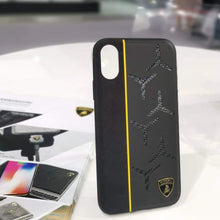 Load image into Gallery viewer, Apple iPhone X/XS Luxury Automobili Lamborghini Alcantra D11 Genuine Leather Back Case Cover