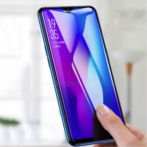 Oppo F9 Pro Premium 5D Pro Full Glue Curved Edge Anti Shatter Tempered Glass Screen Protector