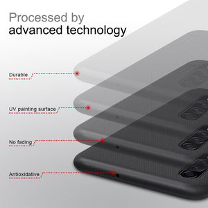 Premium Nillkin Super Frosted Shield Matte cover case for Samsung Galaxy Samsung A50- Black