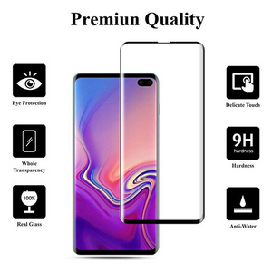 SAMSUNG GALAXY S10 PLUS PREMIUM HENKS 5D PRO FULL GLUE CURVED EDGE ANTI SHATTER TEMPERED GLASS SCREEN PROTECTOR