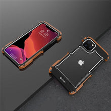 Load image into Gallery viewer, Luxury Metal Aluminum Wood Protective Bumper Case for iPhone 12, 12 Pro , 12 Pro Max,
