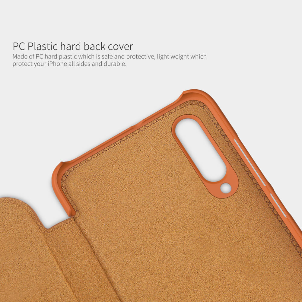 Leather Back Cover For Xiaomi Mi A3 Nillkin Qin Series Leather