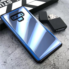 Load image into Gallery viewer, Samsung Galaxy Note 9 Luxury 9H Hardness Clear Tempered Glass Back Case Cover with Soft TPU Edges