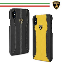 Load image into Gallery viewer, Apple iPhone X/XS Luxury Genuine Leather Crafted Official Lamborghini Huracan D1 Series Anti Knock Back Case Cover