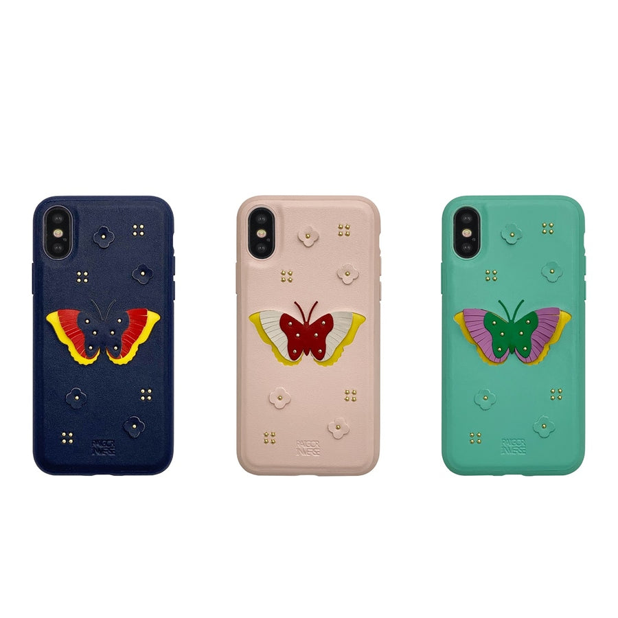 Premium RAIGOR INVERSE Butterfly Series Case for iPhone XS Max- Blue.