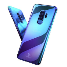 Load image into Gallery viewer, Samsung Galaxy S9 Plus Luxury Blue Ray Laser Gradient Dual Color Hard Back Case Cover