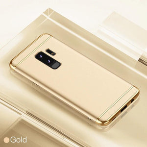 SAMSUNG GALAXY S9 PLUS LUXURY ULTRA SLIM 3IN1 GOLD ELECTROPLATING HARD BACK CASE COVER