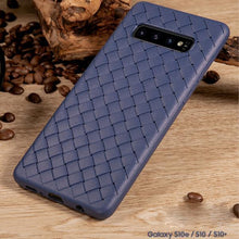 Load image into Gallery viewer, SAMSUNG GALAXY S10 PREMIUM WEAVING GRID BREATHABLE SOFT SILICONE BACK CASE