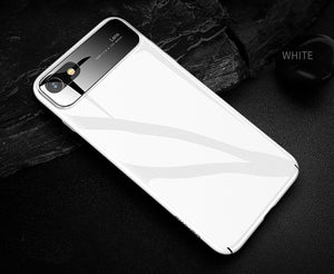 HENKS Luxury Smooth Mirror Camera Lens Anti Scratch Back Case Cover for Apple iPhone 7/8