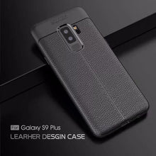 Load image into Gallery viewer, Samsung Galaxy S9 Plus Luxury Anti-Shock Full Protective Grain Leather Design TPU Back Case