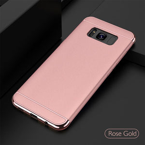 Samsung Galaxy S8 Luxury Ultra Slim 3in1 Gold Electroplating Hard Back Case Cover