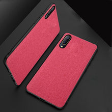 Load image into Gallery viewer, Vivo V11 Pro Premium Fabric Canvas Soft Silicone Cloth Texture Back Case with Back Screen Guard