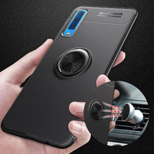 Load image into Gallery viewer, SAMSUNG GALAXY A7 2018 LUXURY SHOCKPROOF RING HOLDER KICKSTAND SOFT TPU BACK CASE COVER
