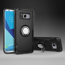 Load image into Gallery viewer, Samsung Galaxy S8 Luxury Carbon Fiber Design Shockproof Hybrid Ring Holder Case
