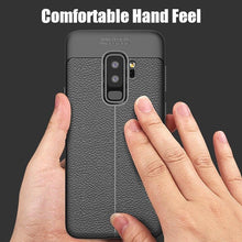 Load image into Gallery viewer, Samsung Galaxy S9 Plus Luxury Anti-Shock Full Protective Grain Leather Design TPU Back Case
