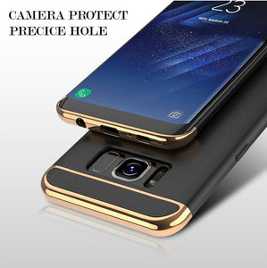 Samsung Galaxy S8 Luxury Ultra Slim 3in1 Gold Electroplating Hard Back Case Cover