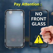 Load image into Gallery viewer, Vivo V9 Shock Proof Luxury Magnetic Adsorption Metal Bumper Auto-Fit Tempered Back Case
