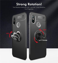 Load image into Gallery viewer, XIAOMI REDMI NOTE 6 PRO LUXURY SHOCKPROOF RING HOLDER KICKSTAND SOFT TPU BACK CASE COVER
