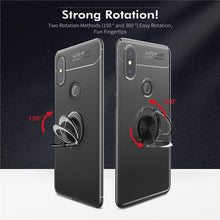 Load image into Gallery viewer, XIAOMI REDMI NOTE 6 PRO LUXURY SHOCKPROOF RING HOLDER KICKSTAND SOFT TPU BACK CASE COVER