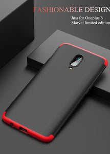OnePlus 6T Premium 360 Protection [Front+Back] Hard PC Back Case Cover
