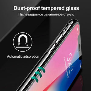 Oppo F9 Pro Premium 5D Pro Full Glue Curved Edge Anti Shatter Tempered Glass Screen Protector