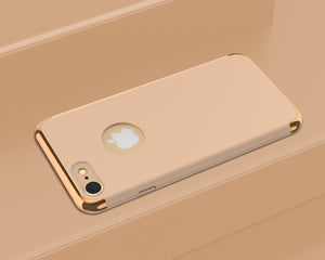 Luxury Ultra Slim 3in1 Gold Electroplating Hard Back Case Cover for Apple iPhone 7/8