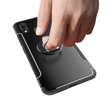 Load image into Gallery viewer, Vivo V11 Pro Luxury Carbon Fiber Design Shockproof Hybrid Ring Holder Case