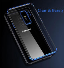 Load image into Gallery viewer, Samsung Galaxy S9 Luxury Laser Plating Utra Thin Transparent Soft Back Case Cover
