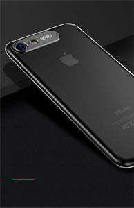 "HENKS" Premium Metal Camera Protection Ultra Slim Hard Matte Back Case Cover for Apple iPhone 7/8