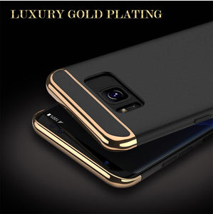 Samsung Galaxy S8 Plus Luxury Ultra Slim 3in1 Gold Electroplating Hard Back Case Cover