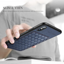 Load image into Gallery viewer, iPhone XS Max Luxury Rock Ultra Slim Fabric Finish Soft TPU Bumper Frame Back Case Cover