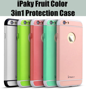 IPAKY Fruit Color 360 3in1 Dual Hybrid Back Case Cover for Apple iPhone 6/6S/6 Plus